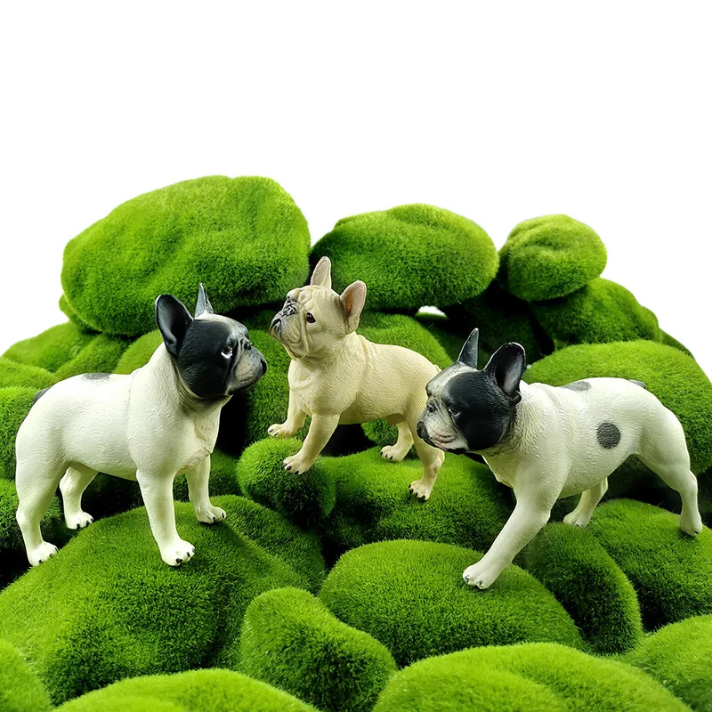 Charming Bulldog Figurine - Miniature Home Decor & Fairy Garden Accessory