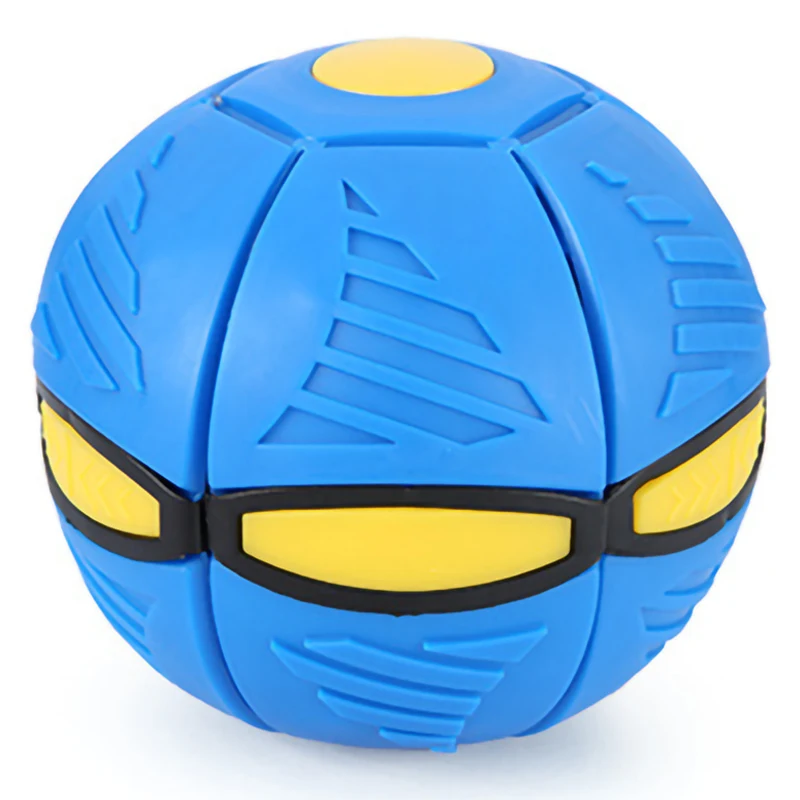 

Flat Deformation Ball Flying Saucer Shape Glowing Toy Outdoor Bouncing Ball With Light Rebound Bouncing Ball Outdoor Toy