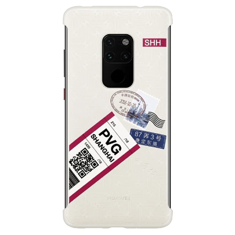 Официальный чехол для huawei mate 20 с абстрактным рисунком Премиум ПК Жесткий задний матовый чехол 20 pro Чехол