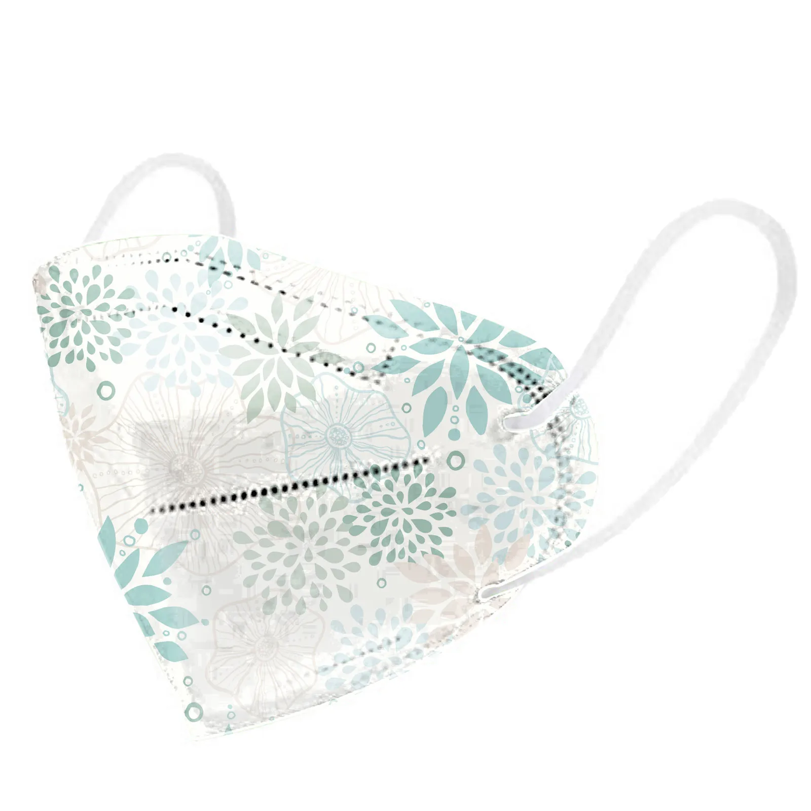 Approved Adult Kn95 Mask Europe CE Woman Flower Printed Face Mouth Mask Mascarilla 5 Layers Fabric FFP2Mask Protective kn95 mask 3