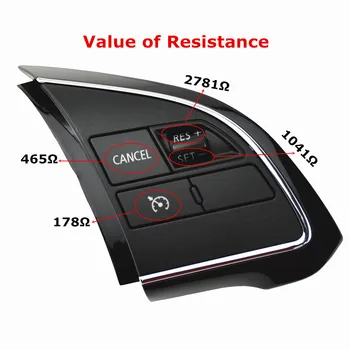 

Car Cruise Control Switch Steering Wheel Control Switch Button Audio Volume Switch For Mitsubishi Outlander Xpander 2016-2018