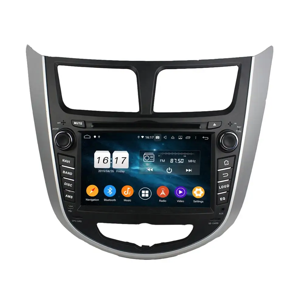 

Android 9.0 CAR DVD Player for HYUNDAI Verna Accent Solaris 2011-2012 GPS navigation Car multimedia player 4+32G