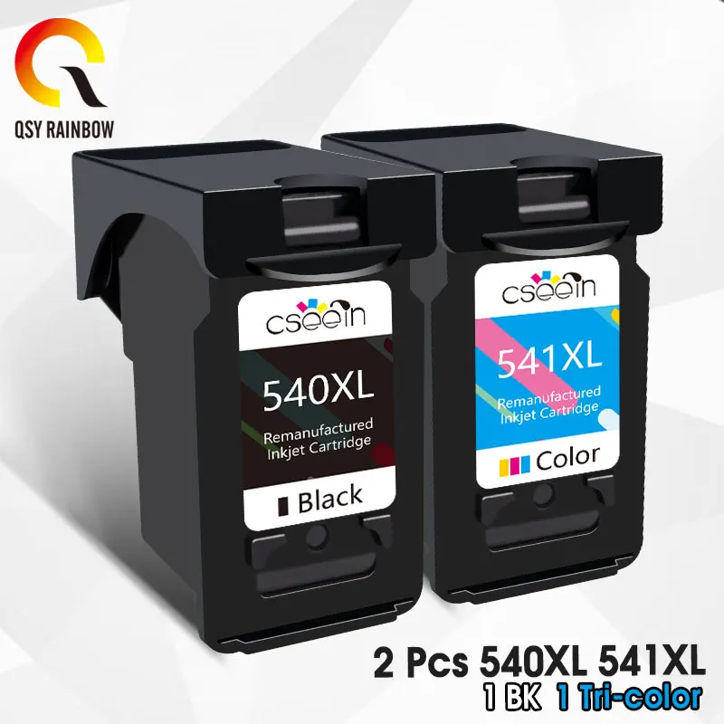 Картридж чернильный QSYRAINBOW PG 540 CL 541 черный и цветной стандартный для принтера Canon