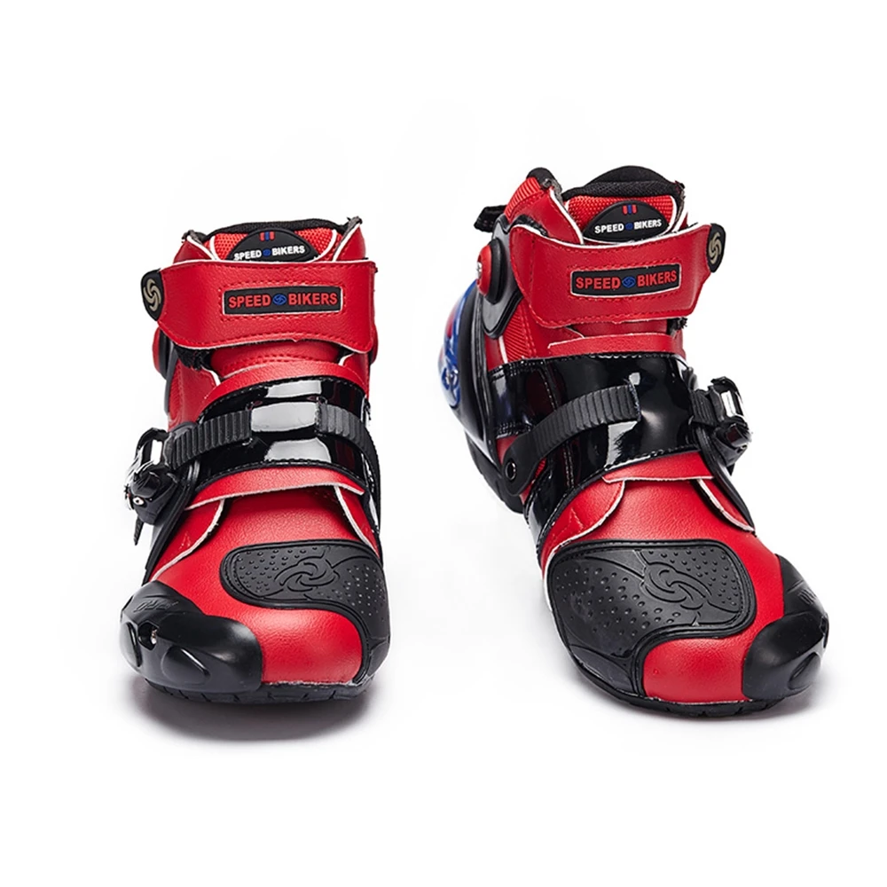 Men Women Motorcycle Boots Motocross Professional Racing Shoes Motorbike Biker Rider Protective Riding Boot Moto Zapatos A9003