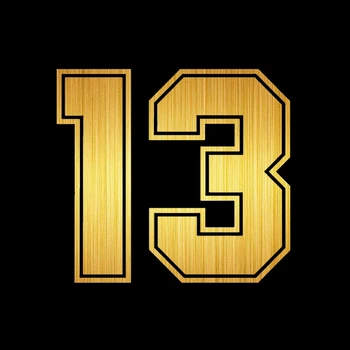 

15*13.7CM Motorcycle Sticker Number 13 Reflective Car Stickers Moto Auto Decal Funny JDM Vinyl On Car styling for yamaha suzuki