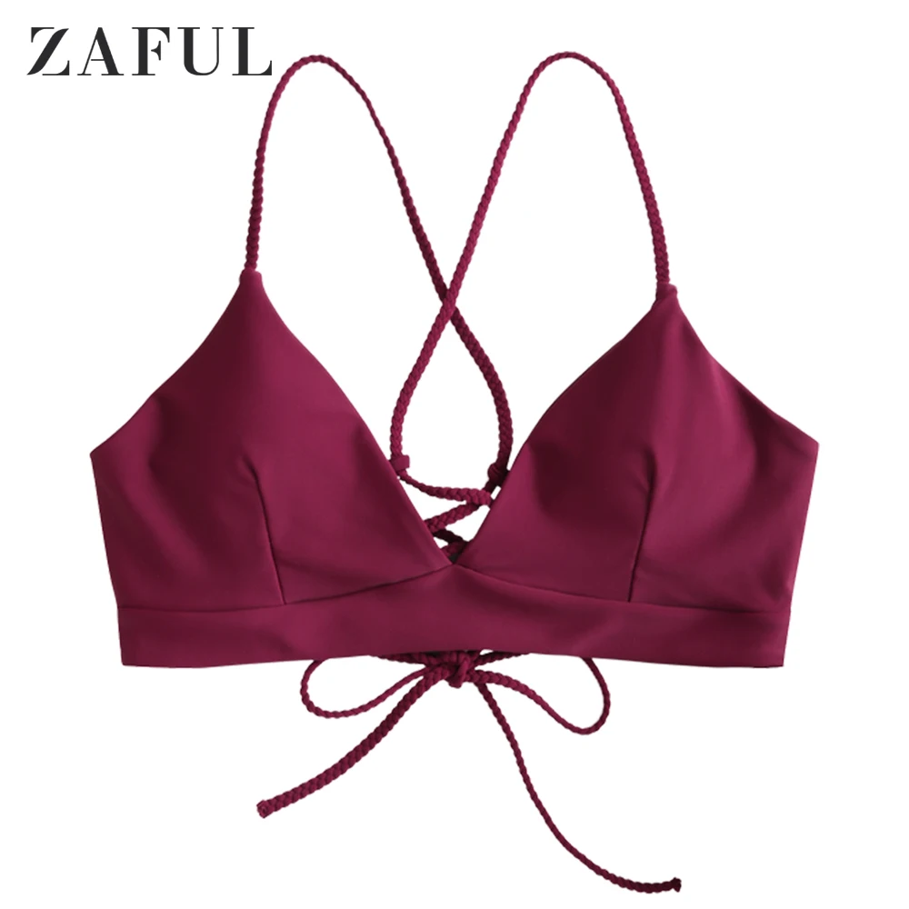 Женский топ бикини на завязках с бретельками-спагетти | Спорт и развлечения