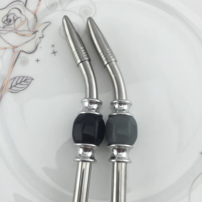 Tea Spoons Stainless Steel Drinking Straw Spoon Tea Filter Yerba Mate Tea Straws Bombilla Gourd Reusable Coffee Tools Washable Tool
