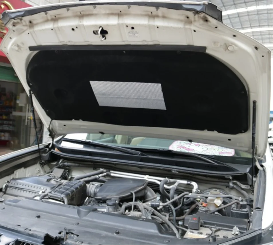 Автомобильный Стайлинг 2010- для Toyota prado установленная крышка акустическая изоляция хлопок Крышка Двигателя Теплоизоляция