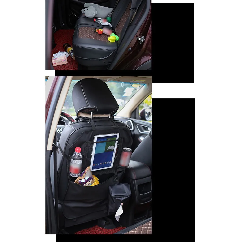 car seat organizer Truck Back Seat Chair Multi Pocket Auto Storage Bag chair back ipad storage anti kick pad hanging bag | Дом и сад