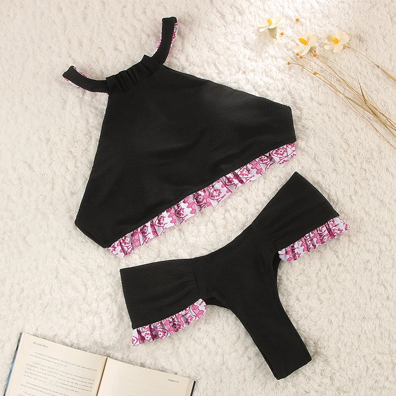 Новые бикини купальник из красной пасты женский пляжный элегантный кружевной