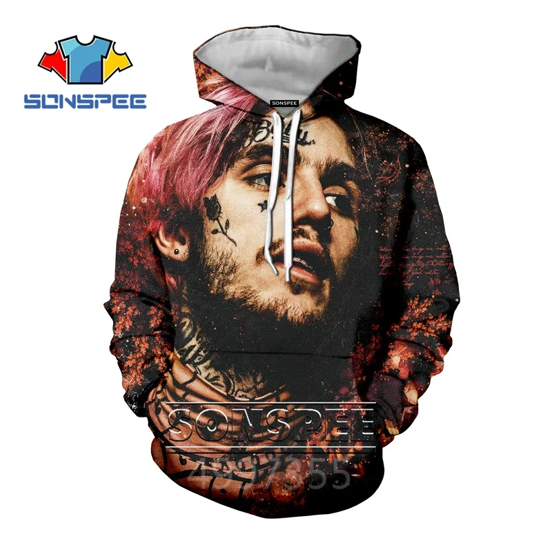 SONSPEE lil peep 3D Толстовки, Толстовки для мальчиков и девочек, модные толстовки в стиле хип-хоп, толстовки с капюшоном, лидер продаж, 3D худи C123