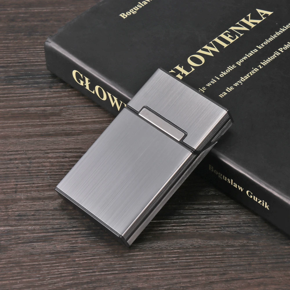 Оригинальный чехол для сигарет тонкая металлическая коробка алюминиевый
