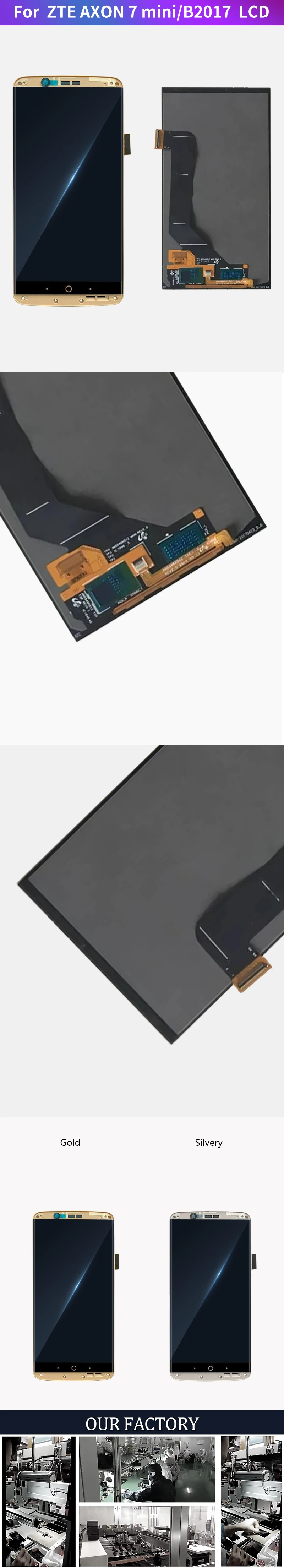 AMOLED ЖК-дисплей для zte Axon 7 A2017 A2017U A2017G AMOLED ЖК-дисплей Сенсорная панель дигитайзер для zte A2017 дисплей 5,5"