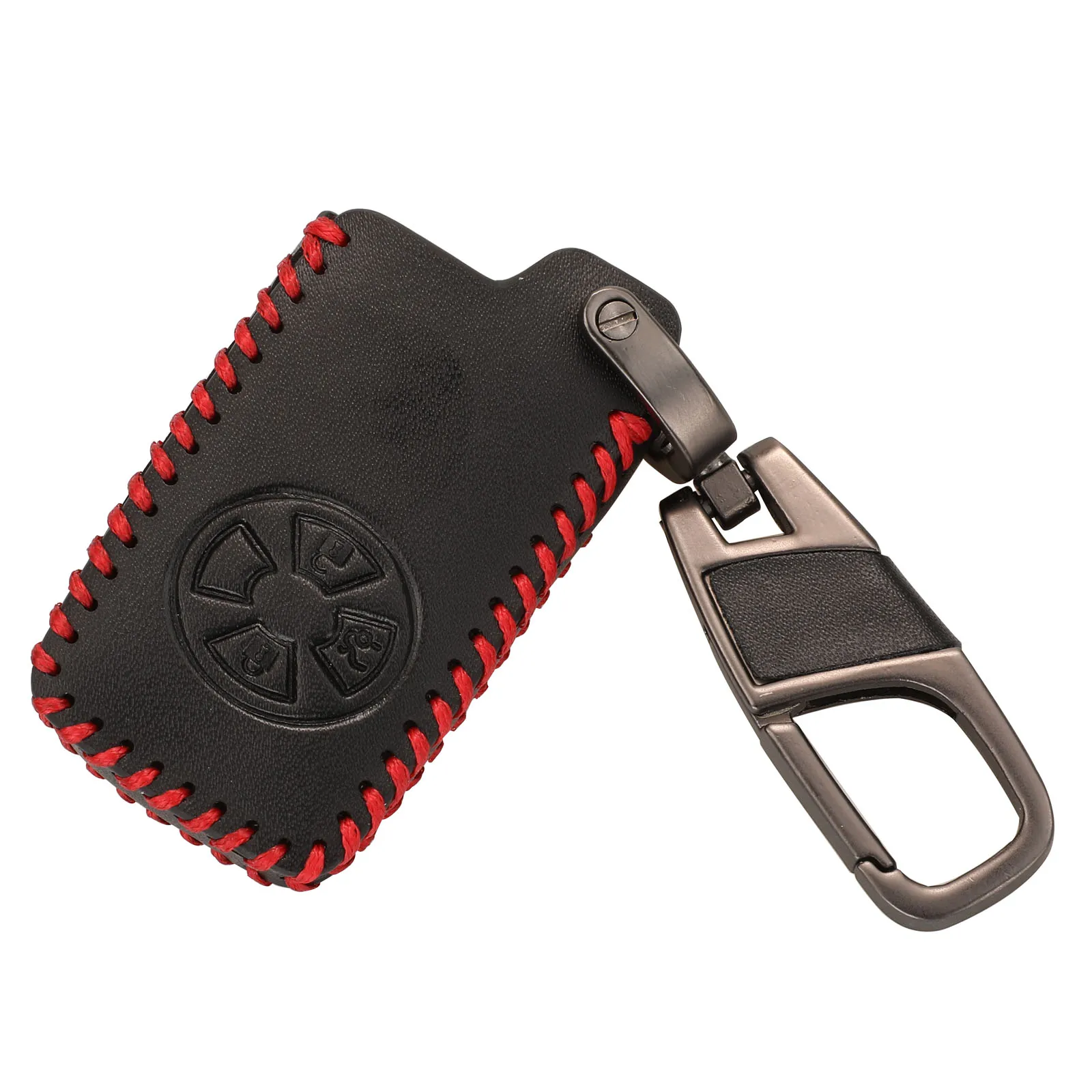 Bilkey 3 кнопки для Toyota Rav4 Corolla Yaris Mark X Hilux Vitz Aqua Keys сменный красный кожаный чехол |