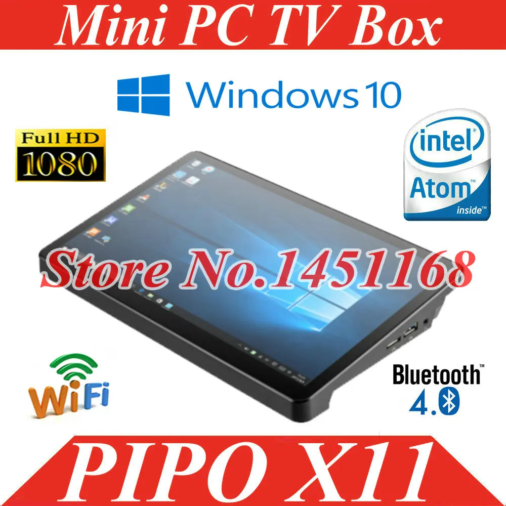 Мини-ПК PIPO X11 на базе Windows 10 процессор Intel экран 8 9 дюйма четырехъядерный 2 Гб ОЗУ 32