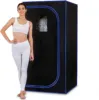 Full Body Sauna Tent With Include Fold Chair Not Include Steam Generator Home Sauna Bath Stainless Steel Pipe Support Only Tent 1