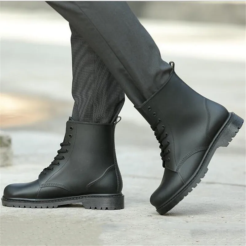 

Outdoor Rainboots Autumn Men Shoes Waterproof Rainy Shoes Water Shoes Breathable Rain Boots Martin Boots zapatos de hombre