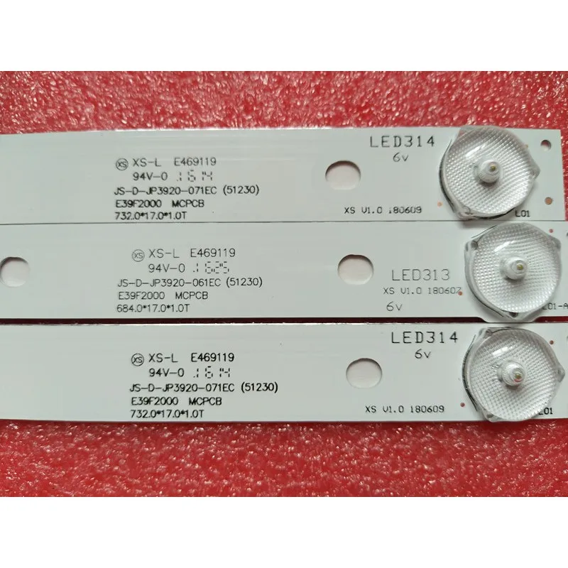

1set=3pcs LED backlight for JS-D-JP3920-061EC JS-D-JP3920-071EC E39F2000 MCPCB AKAI AKTV401 AKTV403 AKTV4021 D39-F2000 LC390TA