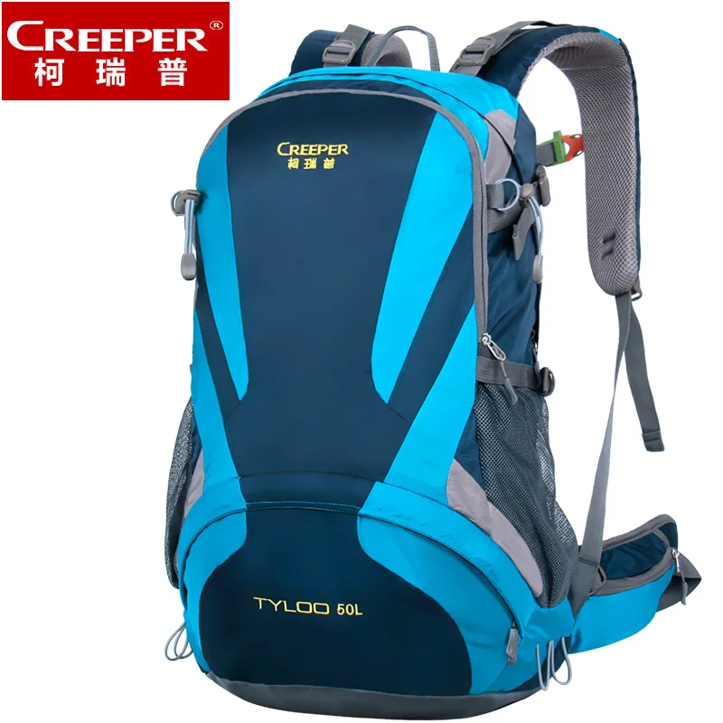 Creeper Outdoor Sports Mountaineering Backpack Camping Hiking Trekking Rucksack Travel Waterproof Cover Bike Bags men 40 50L |