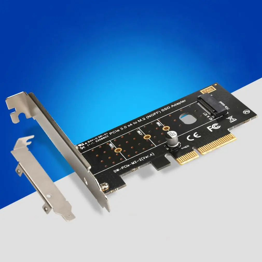 M.2 NVMe SSD NGFF TO PCIE 3.0 X4 adapter M Key interface card Full speed 6Gbps Adapter