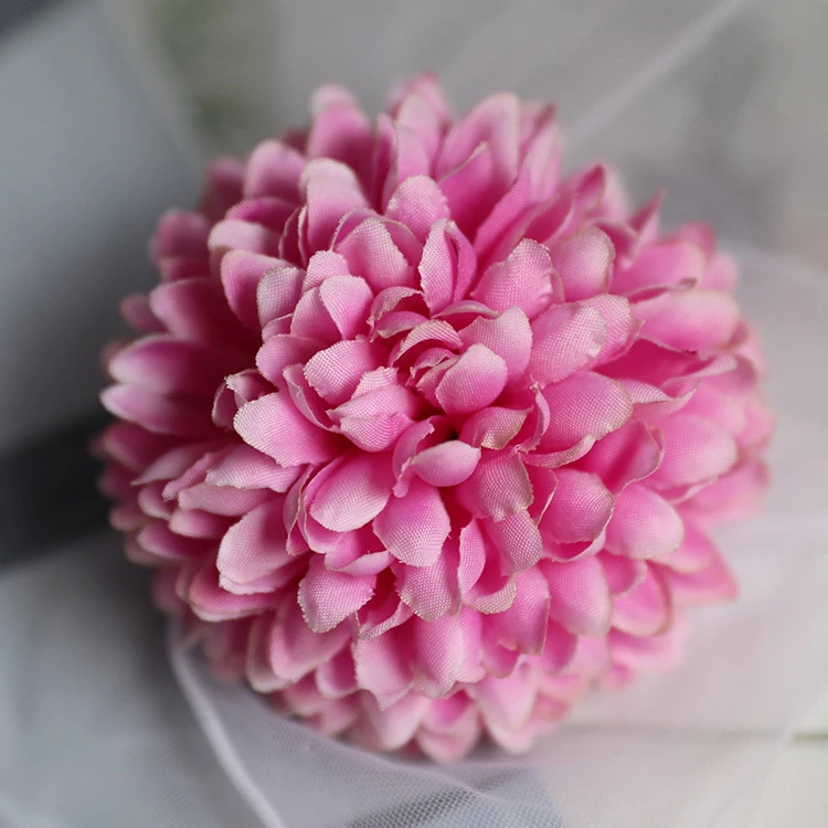 JAROWN Artificial Flower Head Ball Chrysanthemum Flowers Dandelion Silk Fake Flower Wedding DIY Decoration Home Decorative (13)