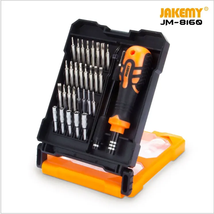 JAKEMY 33 в 1 Многофункциональный DIY ручной инструмент Прецизионная отвертка с гнездом Набор для мобильного телефона Ноутбук игровой коврик ремонт