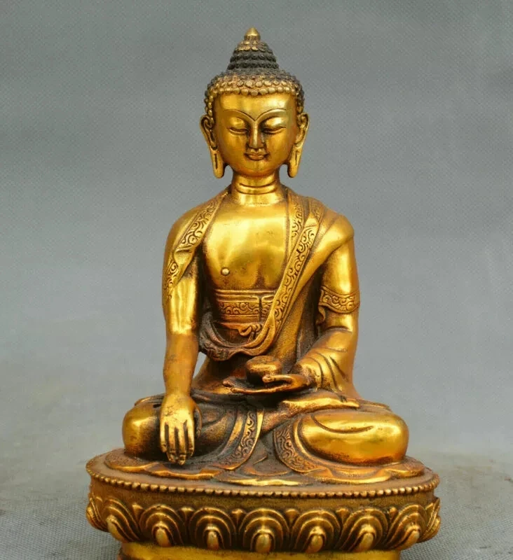 Estatua De Bronce De Buda Tathagata, Amitabha Sakyamuni, Bodhisattva, Guanyin