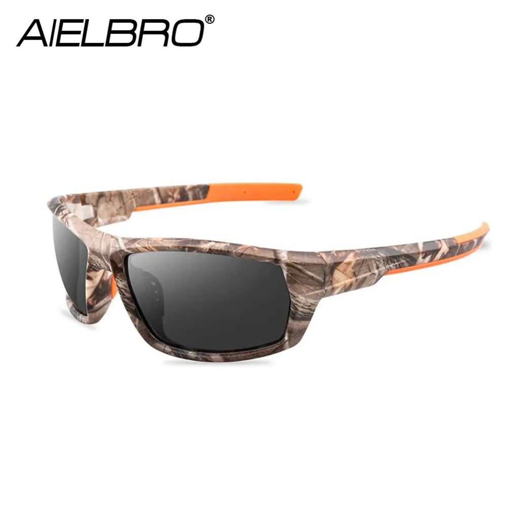 

AIELBRO 2019 Fashion Outdoor Sports Camouflage Polarized Sunglasses Goggles Driving Fishing Running Sun Glasses Oculos De Sol