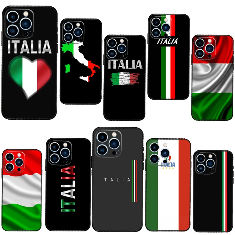 iphone 13 pro max case leather Italy Flag Phone Case For iPhone 13 12 11 Pro Max Mini XS X XR 6 7 8 Plus SE 2020 Soft Cover Case iphone 13 pro max case clear