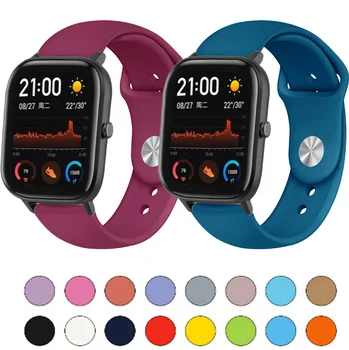 

Sport Silicone Watchband Strap for Xiaomi Huami Amazfit GTS/GTR 42mm/Bip Lite huawei GT2 Smart Watch Bracelet Replacement Correa
