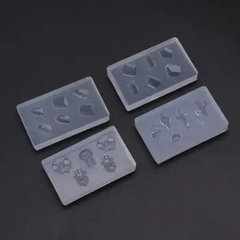 

2020 New Flower Gemstone Bowtie Bear Resin Mold Epoxy Resin Casting Mold Nail Art Craft