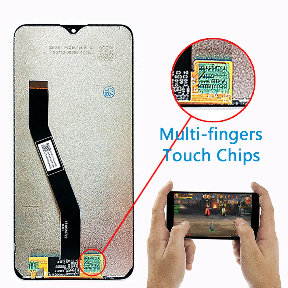 ЖК-дисплей Vancca для Xiaomi Redmi 8, 6,22 дюймов, дигитайзер в сборе, рамка 10, функция мультитач, сенсорный экран для Xiaomi Redmi 8A