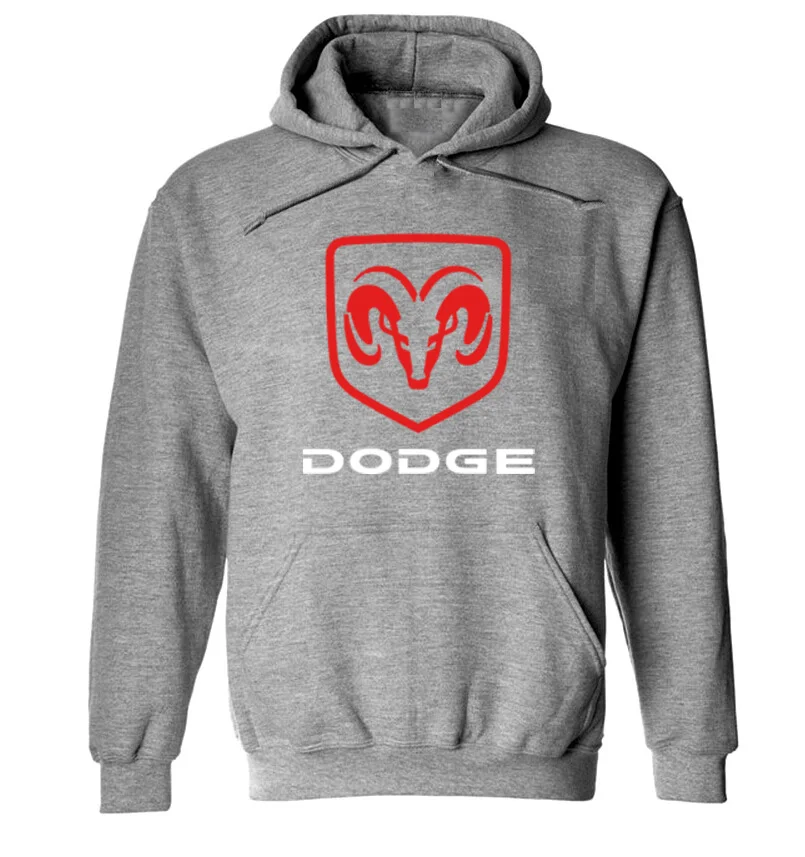 Толстовки для мужчин Dodge Car Logo, толстовка с принтом, весна-осень, новая модная мужская толстовка в стиле хип-хоп, harajuku, Повседневная Толстовка с капюшоном, флисовый спортивный костюм - Цвет: Серый