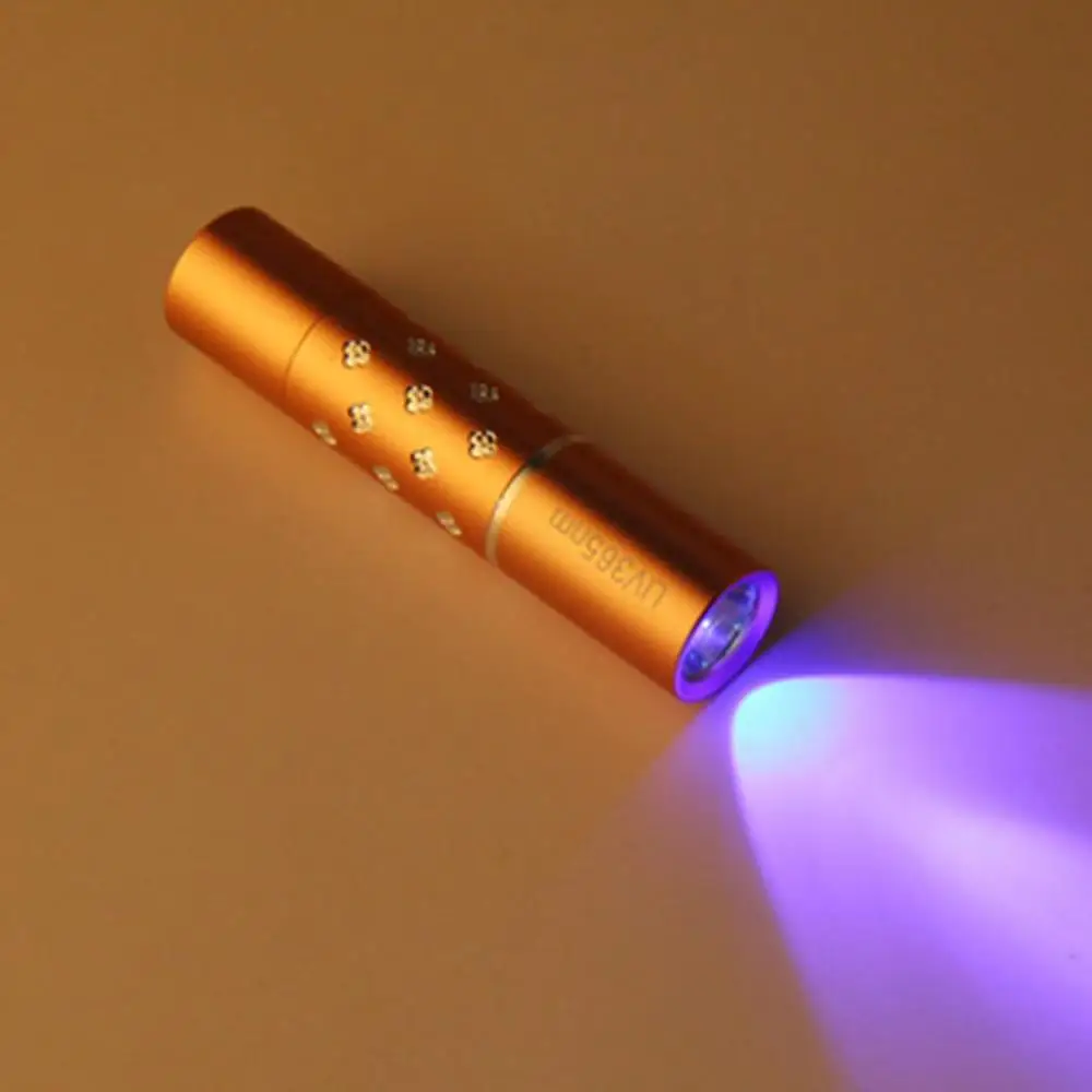 365nm Aluminum Alloy LED UV Multi-function Flashlight Support AA Batteries for Fluorescent Agent Detection/Money Detector