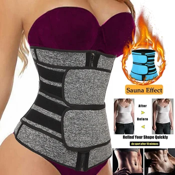 

2020Trimmer Belts Waist Trainer Women Slimming Sheath Tummy Reducing Shapewear Belly Shapers Sweat Body Shaper Sauna Corset