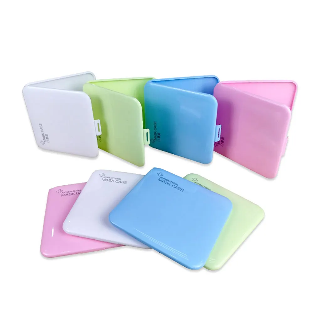 

New Portable Mask Case Dustproof Moisture-proof Storage Box Storage Box Solid Band-aid Bill Temporary Storage Folder