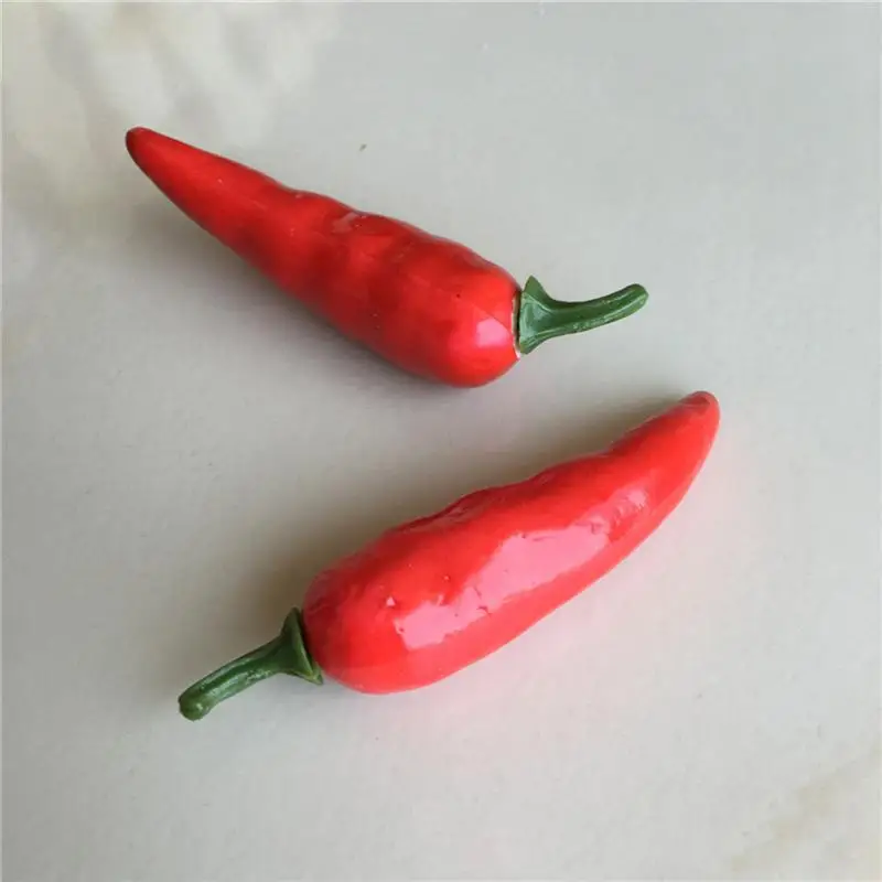 Fake Mini Chili Red Pepper Simulation Artificial Decoration Kitchen Peppers Props Fruit Vegetable Decor food model,food photography props,kitchen food toys,vegetable ornaments