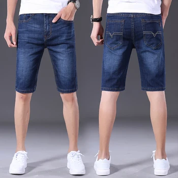 

Men's jeans men's style straight all-match jeans 5-point pants