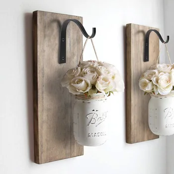 

2pcs Antique Hooks Small Wall Hanger Iron Metal Wall-Mounted Hanging Plant Flower Pot Hooks Garden Ornaments Storage Hanging