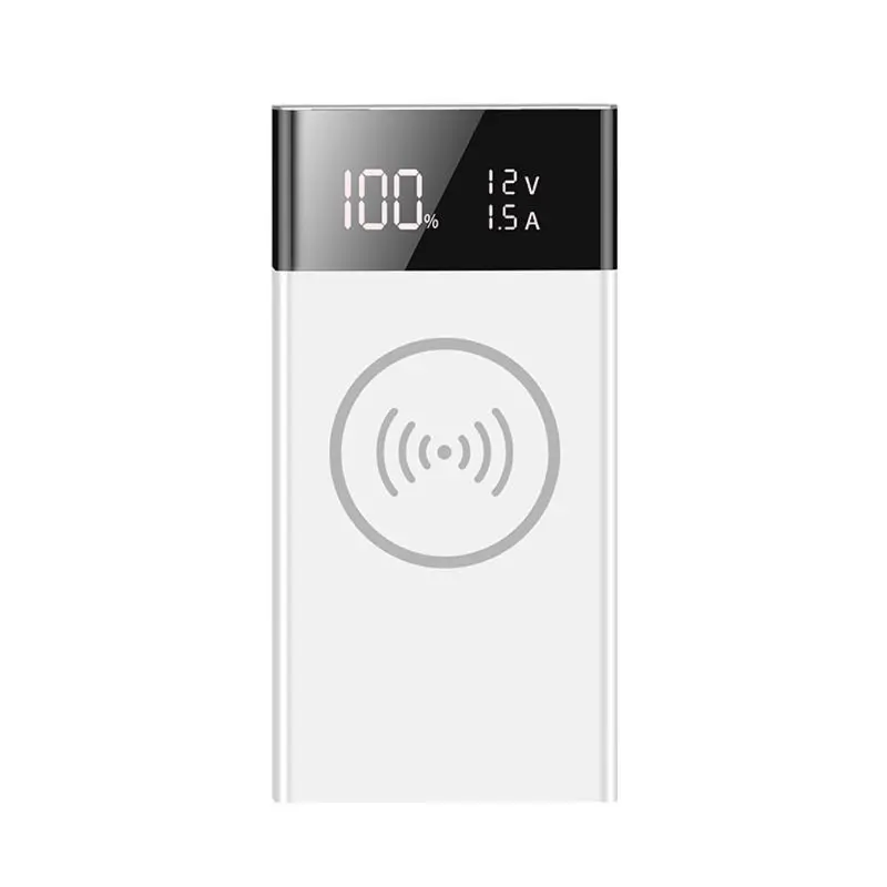 Белый 6x18650 аккумулятор DIY Qi Беспроводное зарядное устройство QC3.0 usb type C PD Внешний Аккумулятор Чехол без аккумулятора - Цвет: Белый