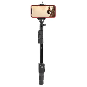 

Extendable Bluetooth Mirror Selfie Stick Pole Monopod w/Removable Remote Shutter for Small Camera Phone 490*55*45mm