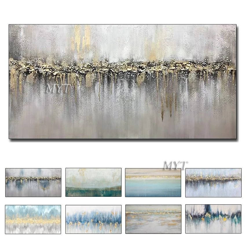 Billige 100% hand bemalt moderne ölgemälde landschaft, öl auf leinwand, kunst gold abstrakte, hause dekoration wand karte