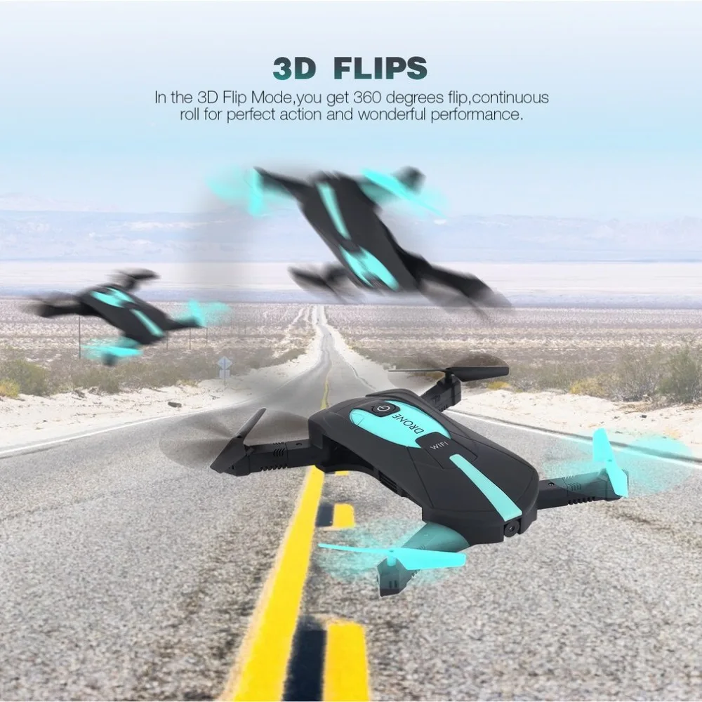 JUN YI TOYS JY018 Камера 2,4 ГГц 6-Axis Gyro Wifi FPV складной Дрон для селфи G-Сенсор удержания высоты