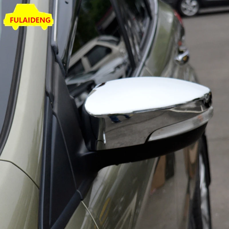 2 шт. для Ford Kuga ESCAPE 2013- ABS хромированные боковые зеркала заднего вида Дверь Зеркало Обложка отделка стайлинга автомобилей