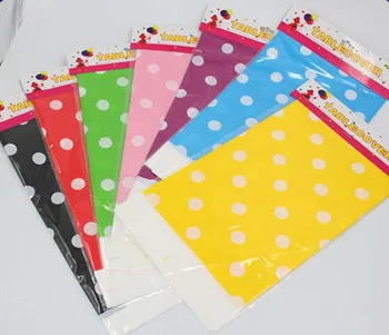 

180*108cm Dot Tablecloth Table Cover Table Skirt Disposable Party Festival home decor wedding birthday