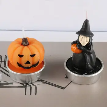 

2020 Halloween Christmas Thanksgiving Candle Pumpkin Small Candle Halloween Plastic Art Candle·