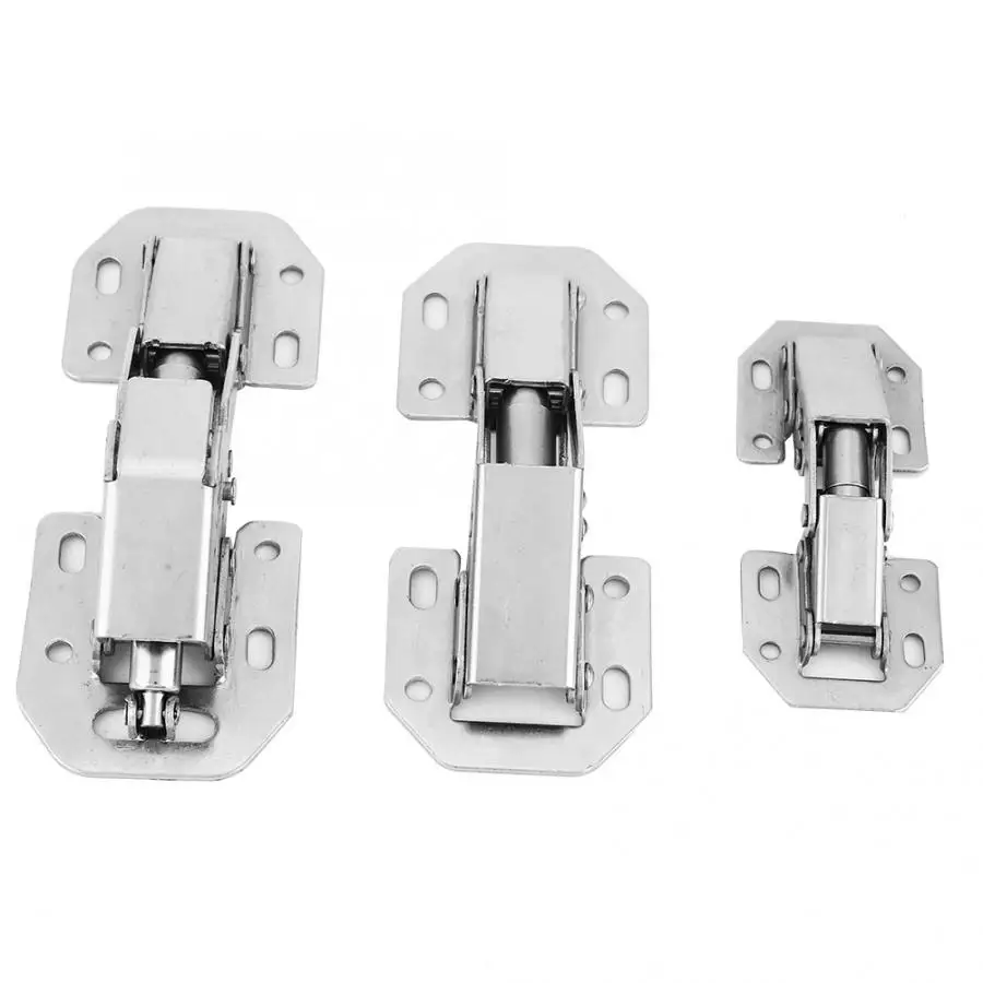 

10Pcs Stainless Steel Spring Hinge Cold Rolled Steel Bridge Shape Free Punch Cabinet Door Furniture Hinge Hinges Antique