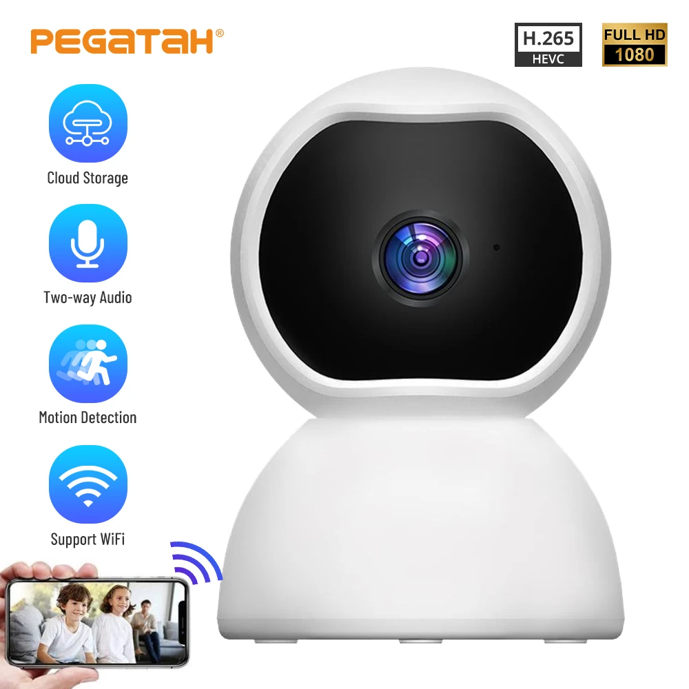 1080p HD IP Camera Wifi Two Way Audio Video Cloud Home Night Vision Baby Monitor 