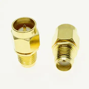 

SMA Male To SMA Female Quick Push-On Directly Plug Cable Connector Socket SMA To SMA Brass Straight Coaxial RF Adapters