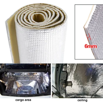

6MM PE Cotton Car Mat Deadener Reduction Noise Sound Insulation Cotton Door Trunk Soundproof Mat Car Accessories